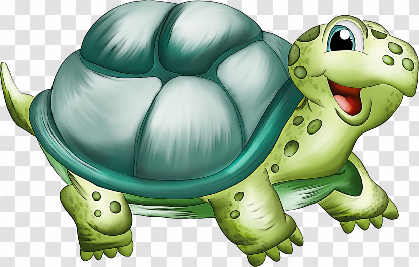 Tortoise Turtle Green Reptile Sea - Animal Figure Cartoon Transparent PNG