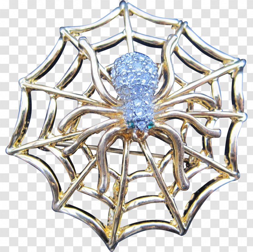Body Jewellery Symmetry Crystal - Spiderweb Transparent PNG