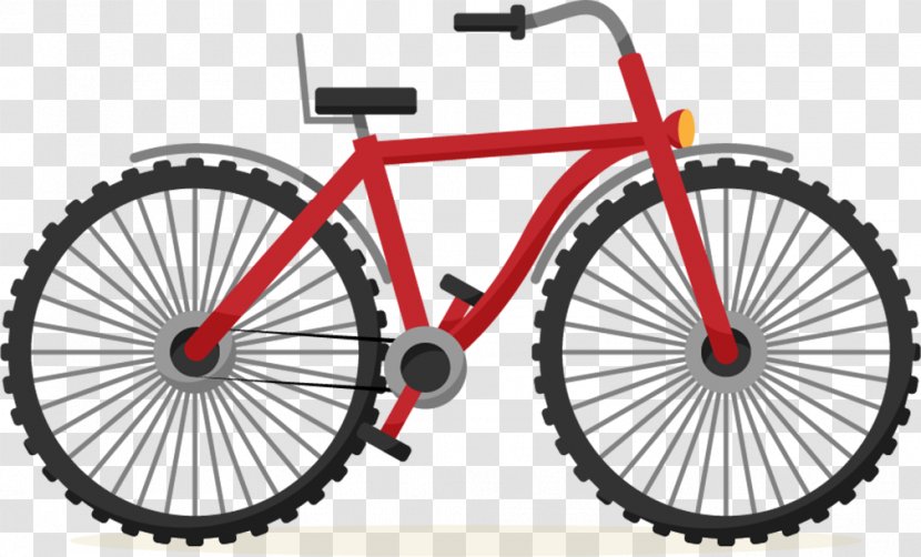 Bicycle Cycling Euclidean Vector Illustration - Royaltyfree - Material Mountain Bike Transparent PNG