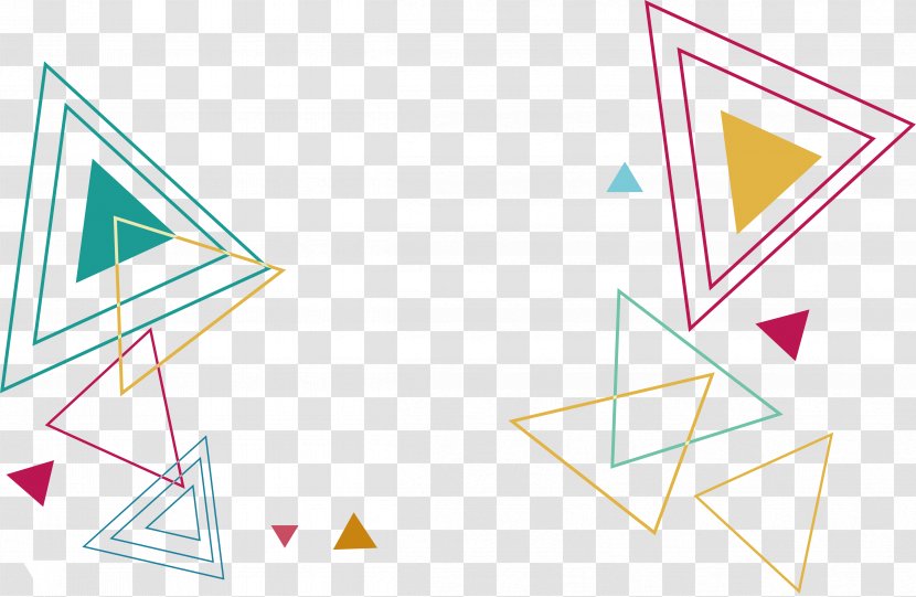 Triangle Euclidean Vector Computer File - Area - Color Lines Pattern Transparent PNG