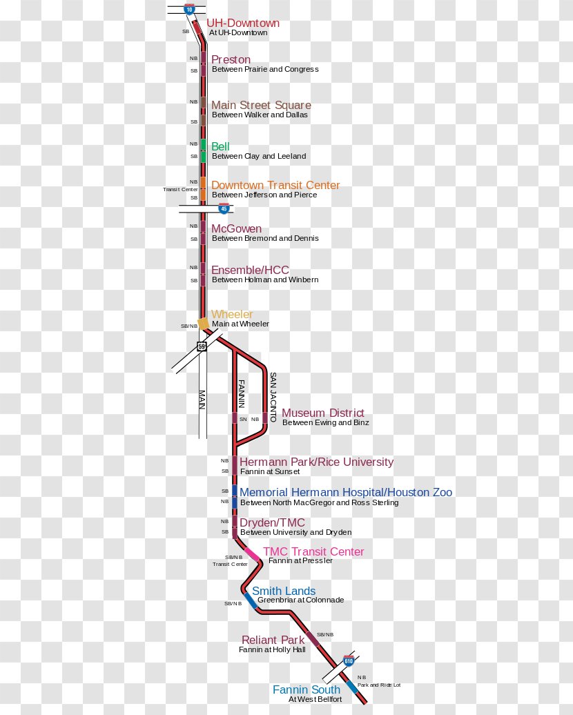 METRORail Burnett Transit Center Rapid Metropolitan Authority Of Harris County Light Rail - Los Angeles Metro - Train Transparent PNG