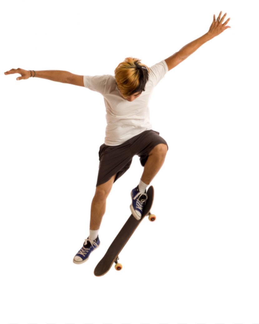 Skateboarding Trick Ollie Skatepark - Fakie - Skateboard Transparent PNG