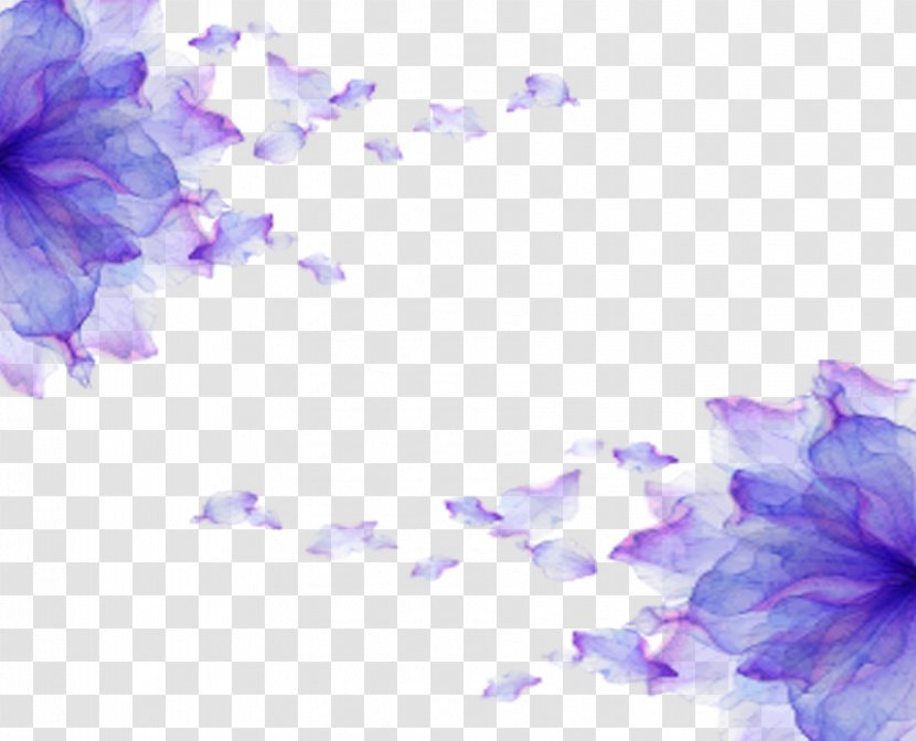 Petal Purple - Violet - Wedding Flowers Decoration Transparent PNG