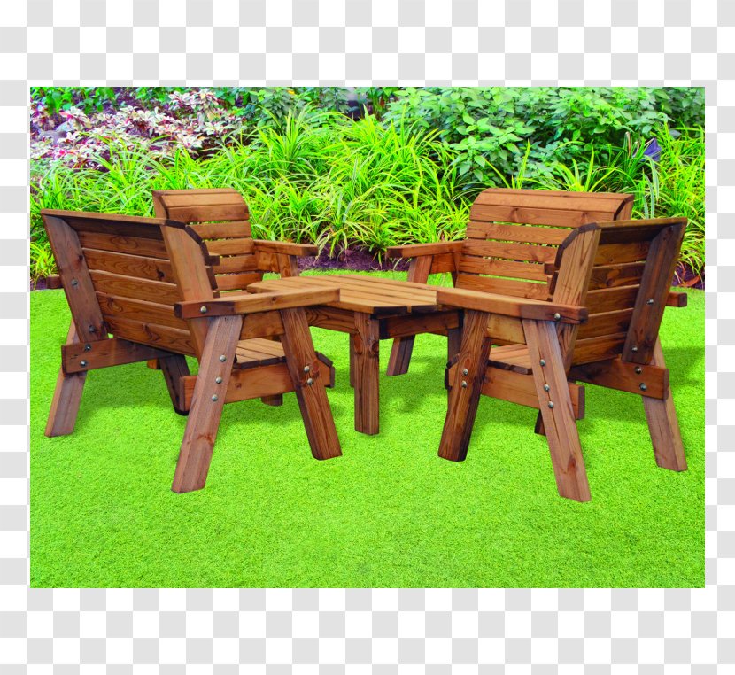 Garden Furniture Table Bench Design - Grass Transparent PNG