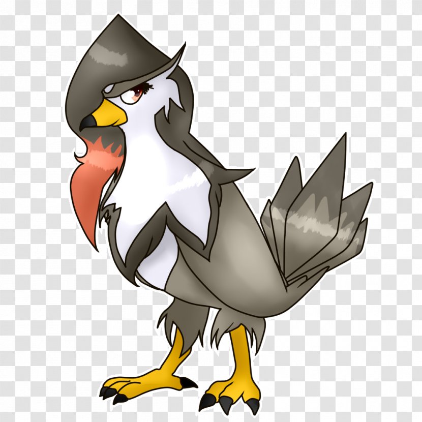 Bird Staraptor Chicken Bulbapedia Image - Of Prey Transparent PNG