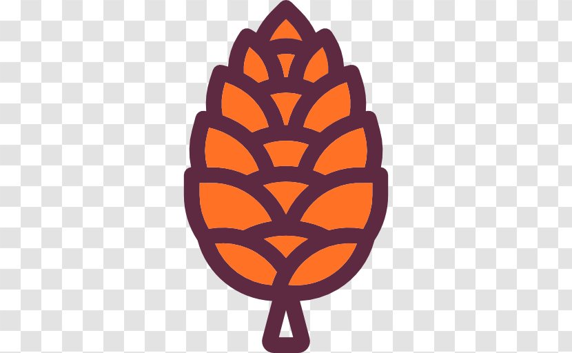 Conifer Cone Icon - Scalable Vector Graphics - Wheat Transparent PNG