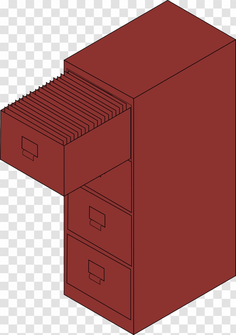 Furniture File Cabinets Cabinetry Drawer Clip Art - Paper - Folders Transparent PNG