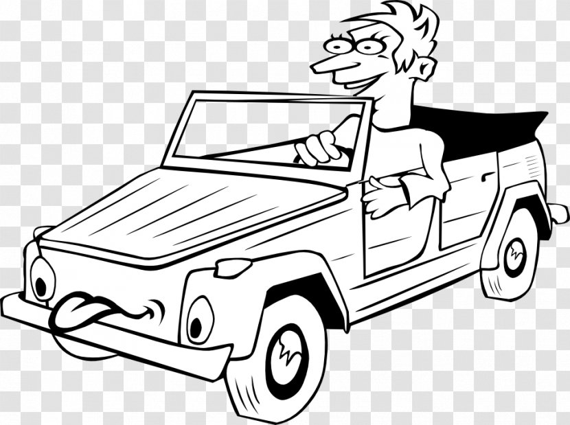 Car Driving Clip Art - Hatchback - Cartoon Picture Of A Transparent PNG