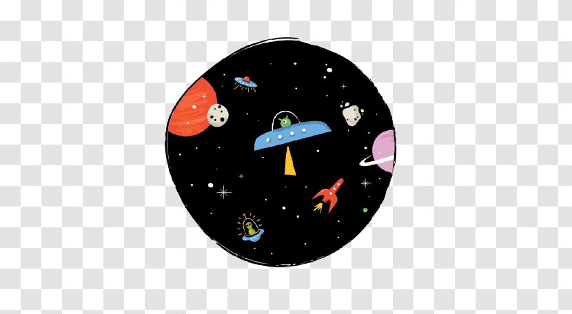 Spacecraft Outer Space Universe - Cartoon Spaceship Transparent PNG