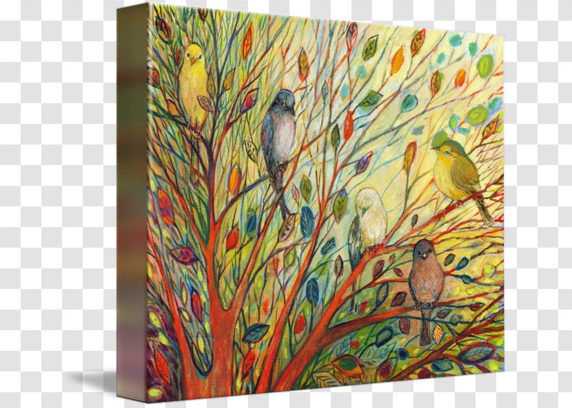 A Rainbow Tree Feather Gallery Wrap Canvas Modern Art - Bird - RAINBOW TREE Transparent PNG
