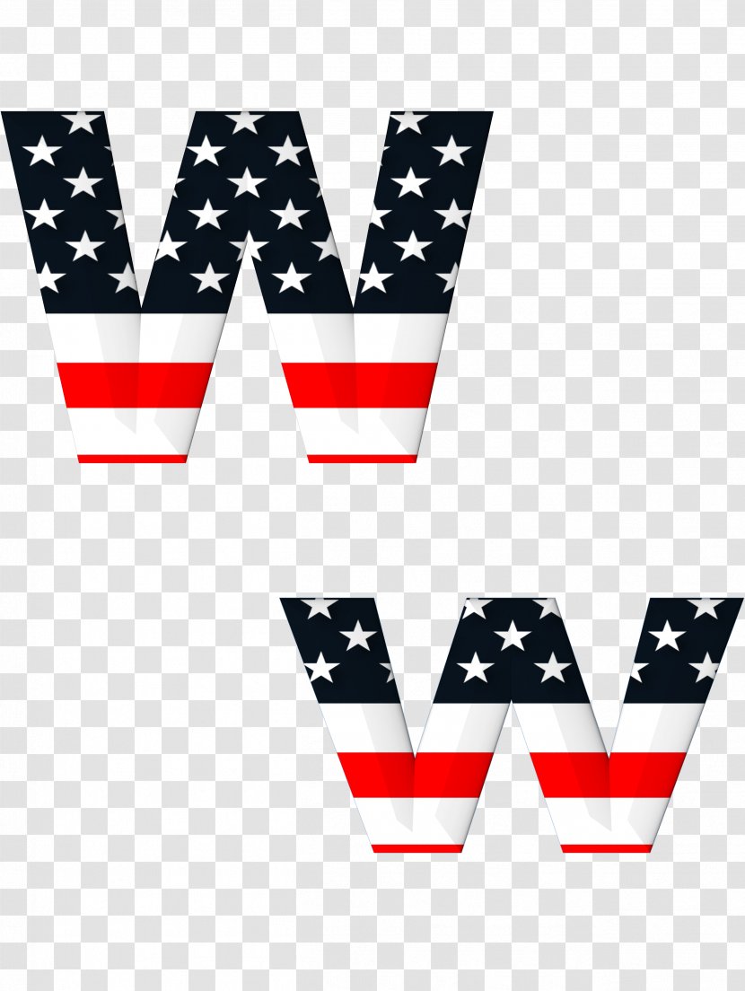 Flag Of The United States English Alphabet Letter - Abc Transparent PNG
