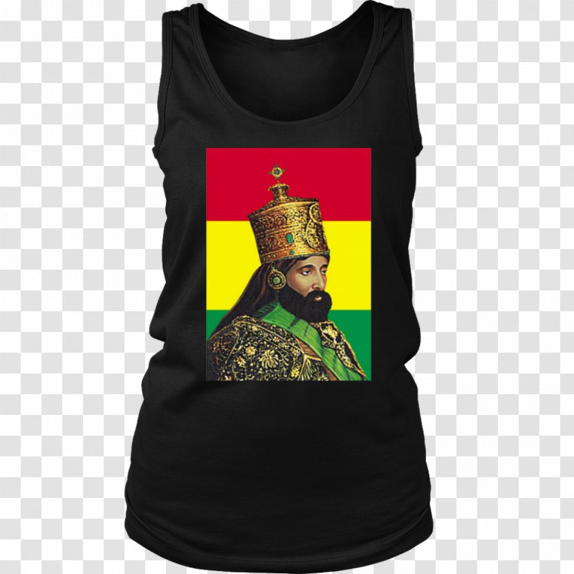 Long-sleeved T-shirt Clothing - Neckline - Haile Selassie Transparent PNG