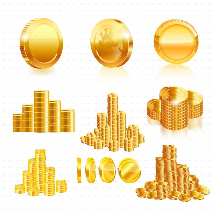 Gold Coin Stock Photography - Material - Coins Transparent PNG