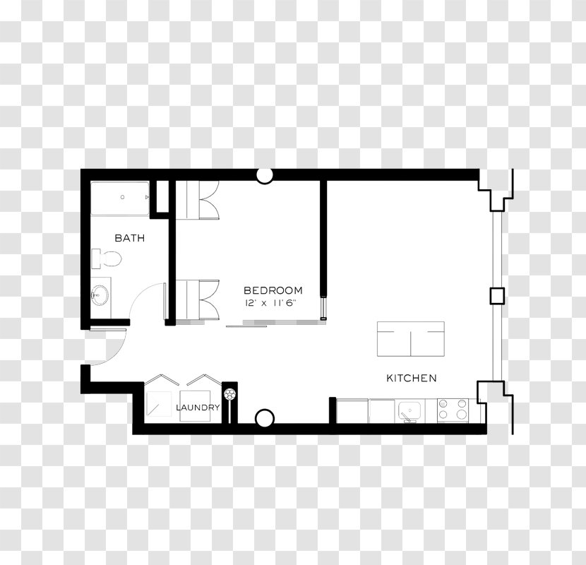Brix Apartment Lofts House Renting Floor Plan - Building Transparent PNG