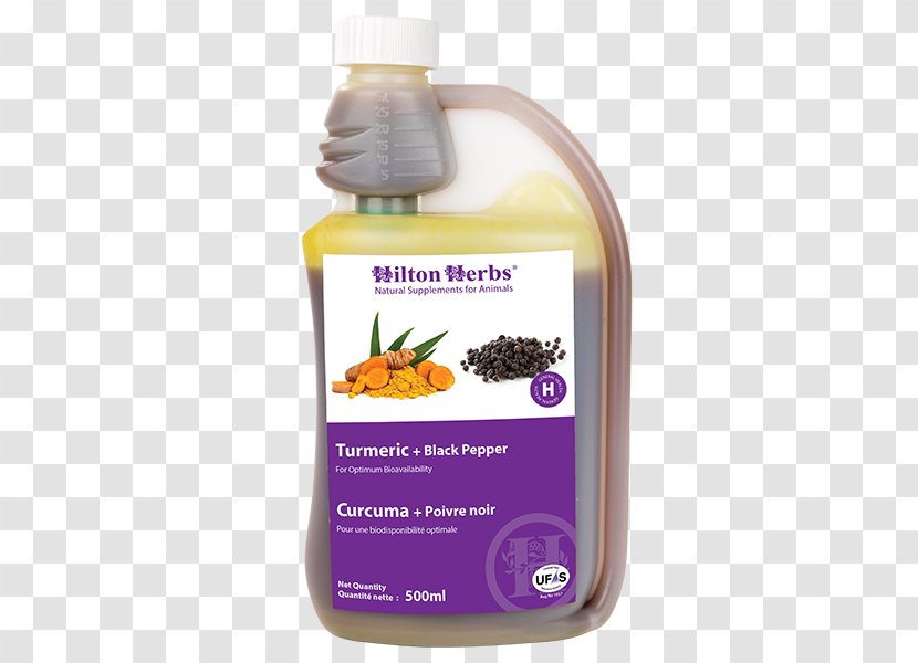 Horse Hilton Herbs Easy Mare Gold Turmeric Tincture - Black Pepper Transparent PNG