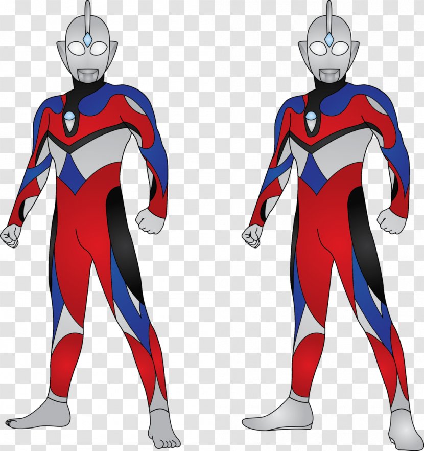 Ultraman Tiga Zero Cosmos Ultra Series - Wetsuit - Cartoon Picture Transparent PNG