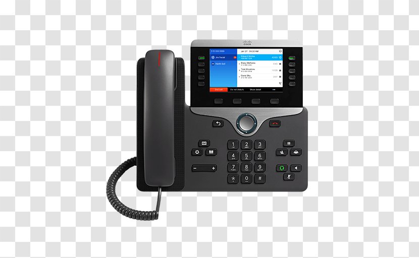 VoIP Phone Cisco 8841 8851 Voice Over IP Unified Communications Manager - Caller Id - Polaroid Manual Transparent PNG