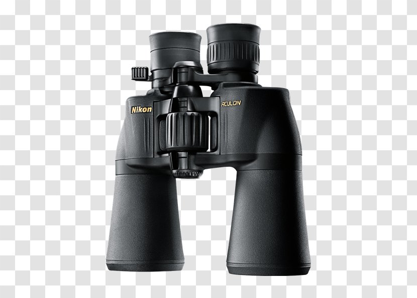 Nikon Aculon A30 A211 10-22X50 Binoculars Magnification - Telescopic Sight - Porro Prism Transparent PNG