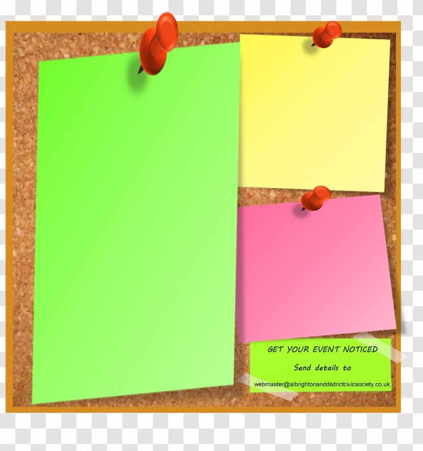 Paper Green Picture Frames Rectangle - Notice Board Transparent PNG