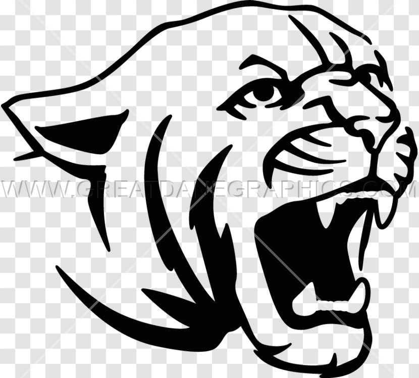 Tiger Lion Cougar Drawing Clip Art - Small To Medium Sized Cats Transparent PNG