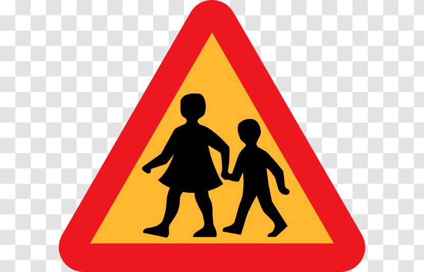 Traffic Sign Pedestrian Crossing Child Clip Art - Scalable Vector Graphics - Safety Images Transparent PNG