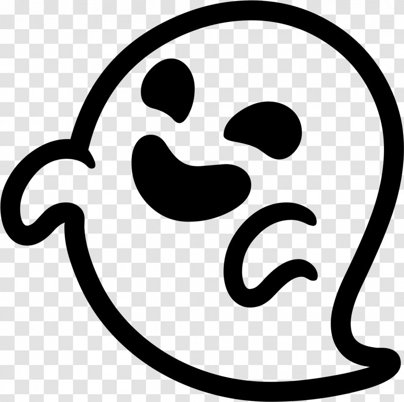 Emoji Android KitKat Lollipop Jelly Bean - Line Art - Scream Ghost Transparent PNG