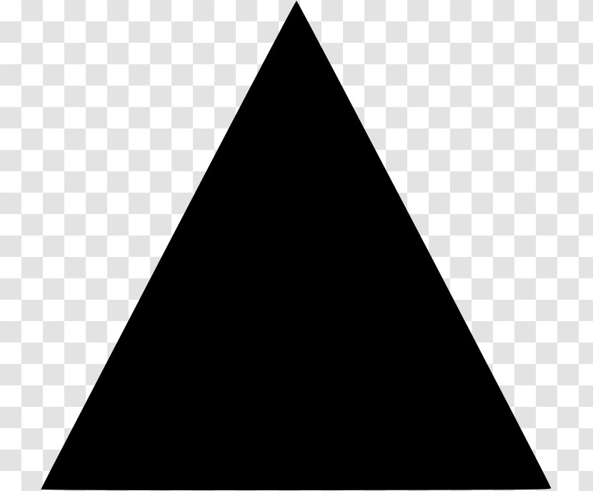 Equilateral Triangle Sierpinski Polygon Fractal - Black And White Transparent PNG