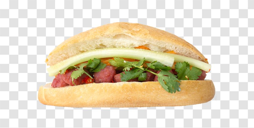 Bánh Mì Cheeseburger Breakfast Sandwich Ham And Cheese Submarine - Finger Food - Banh Mi Transparent PNG