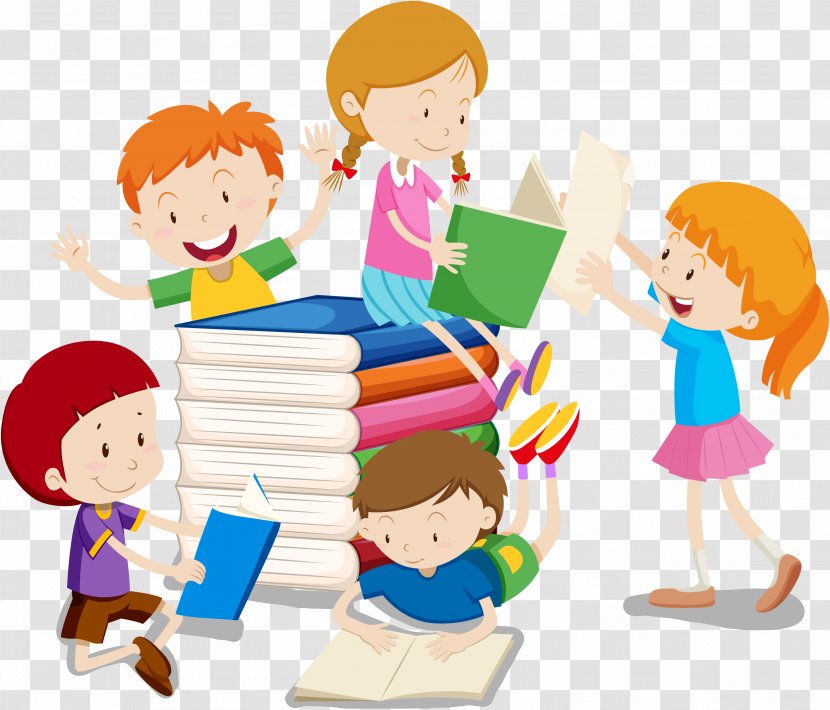 Child Reading Royalty-free Vector Graphics Stock Illustration - Cartoon - Admissions Transparent PNG