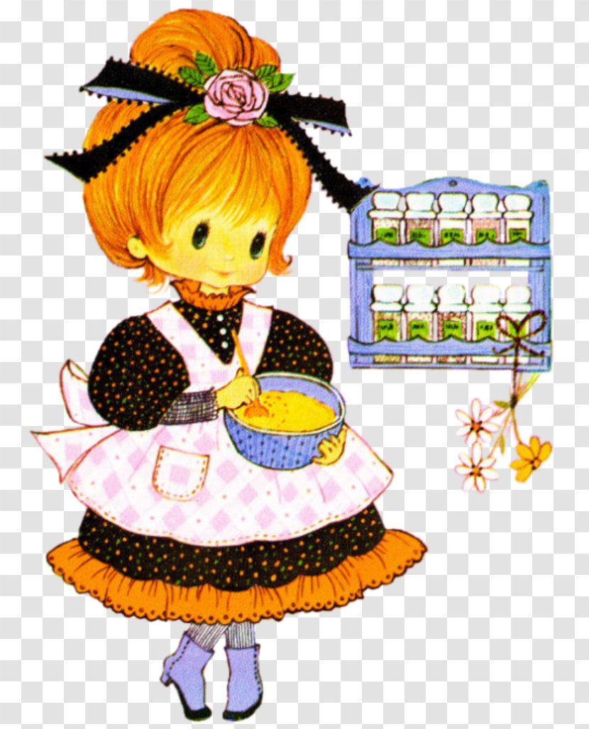 Cartoon Doll Flower Character Transparent PNG