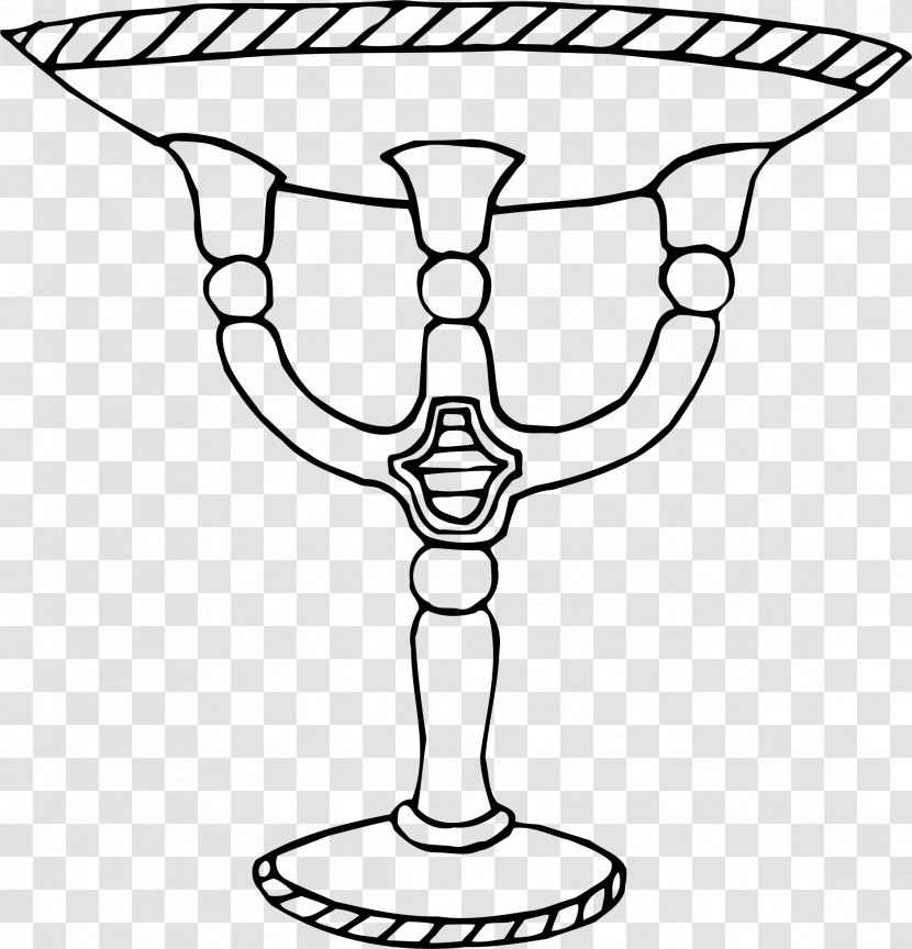 Black And White Line Art Clip - Tableware - Vase Transparent PNG