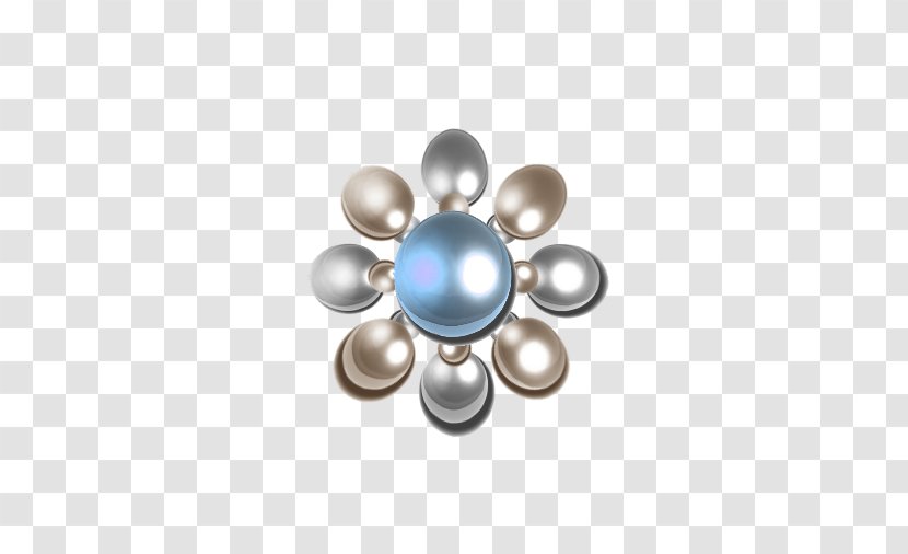 Pearl Clip Art - Blue Jewelry Transparent PNG