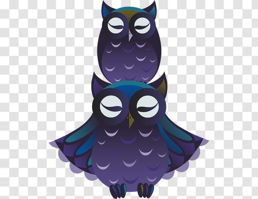 Owl Bird Pixel Clip Art - Cobalt Blue - Lovely Owls Head Transparent PNG