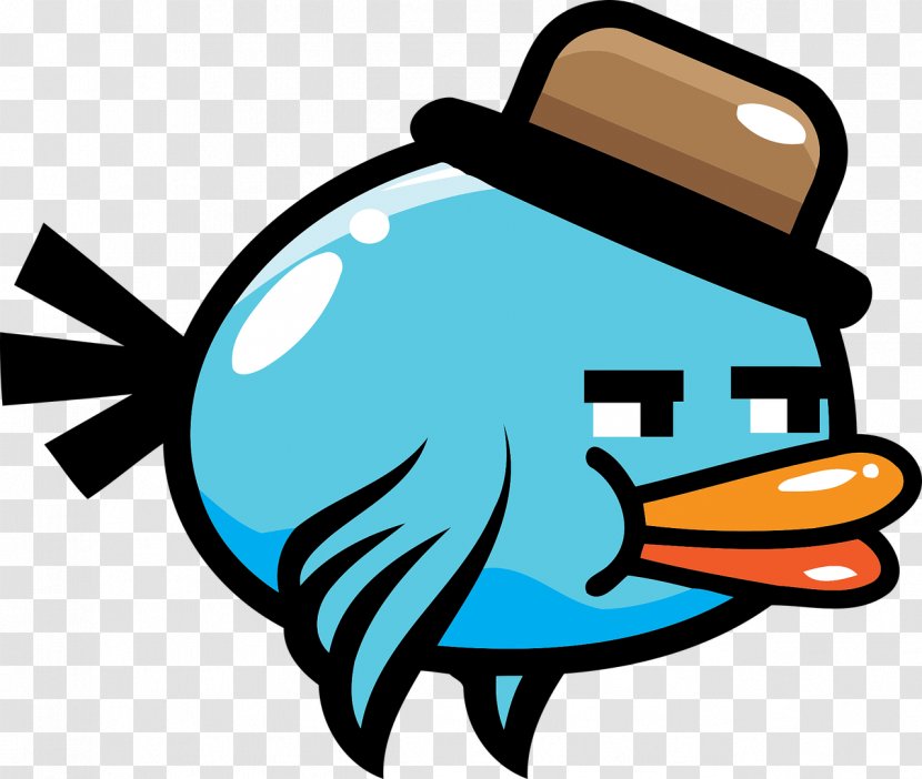 Blue Flappy Bird Sprite - Artwork Transparent PNG