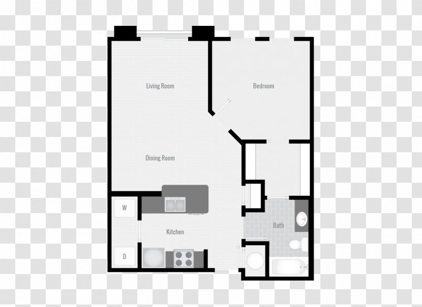 CityPark View South Apartments (Building 4321) Piedmont Hills Place Floor Plan - Area - Apartment Transparent PNG