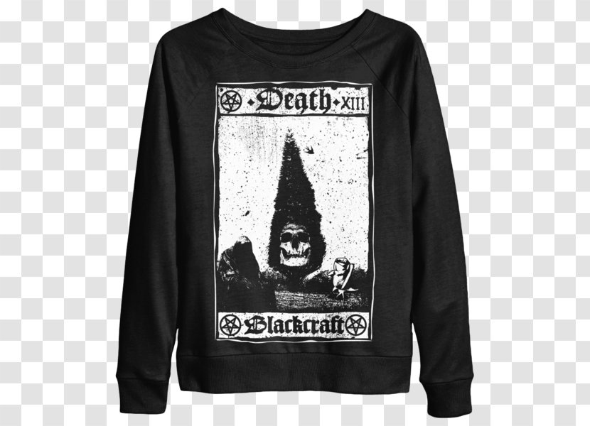 T-shirt Blackcraft Cult Death Tarot Clothing - Hood Transparent PNG