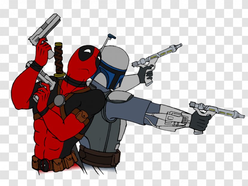 Jango Fett Boba Wolverine Han Solo Deadpool - Art - Chimichanga Transparent PNG