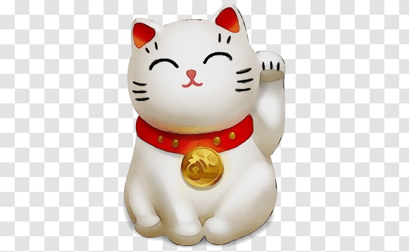 White Cat Toy Cartoon Animal Figure - Whiskers Small To Mediumsized Cats Transparent PNG