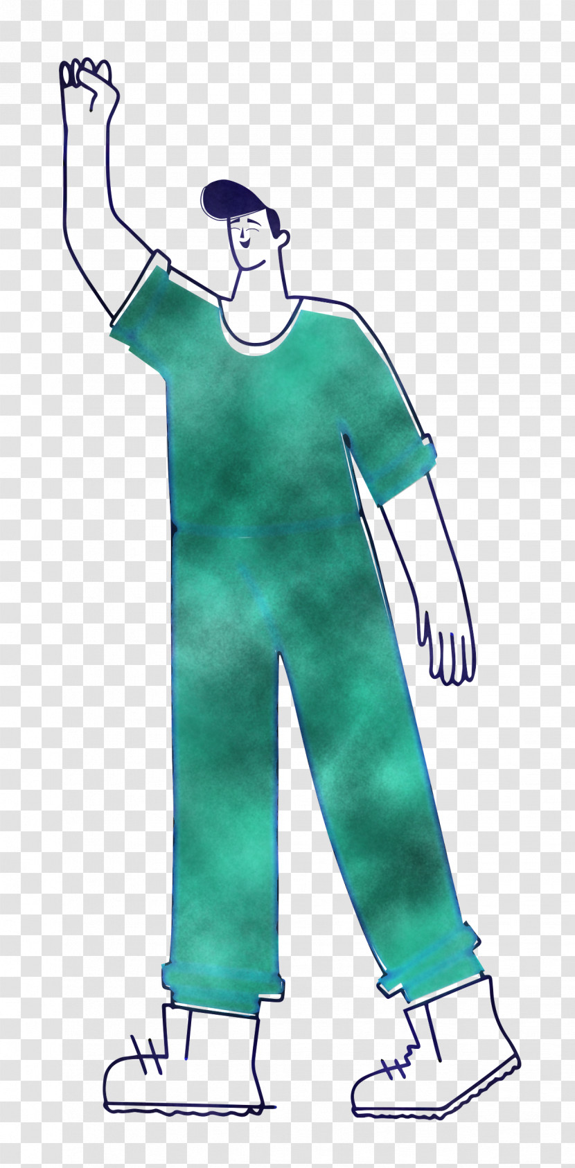 Boy Standing Transparent PNG