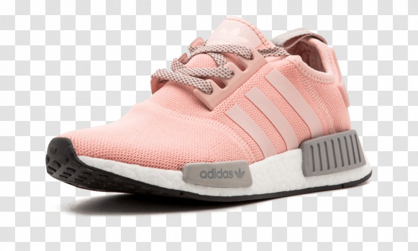 Womens Adidas NMD R1 W Shoes Offspring BY3059 Vapour Pink Light Onix SZ8 US NMD_R1 Primeknit ‘Footwear - Shoe Transparent PNG