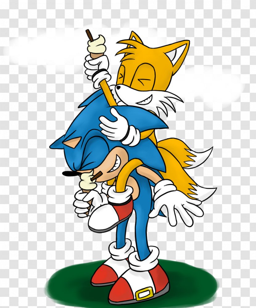 Sonic Chaos Tails Clip Art Fiction Image - Recreation - Mario And Kissing Transparent PNG