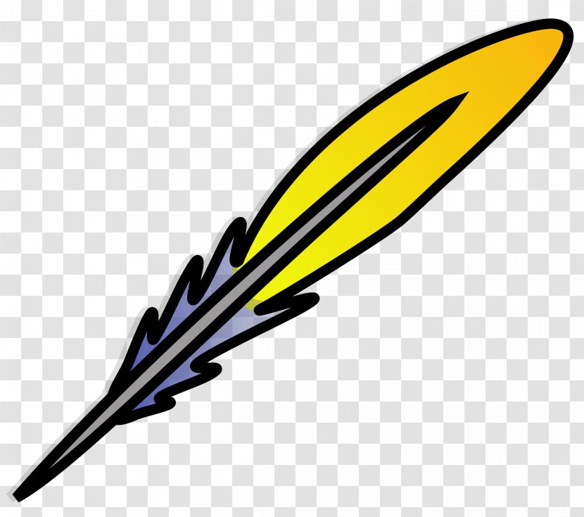 Paper Quill Pen Clip Art - Feather Transparent PNG