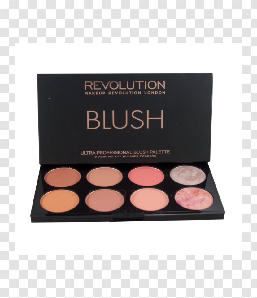 Face Powder Eye Shadow Cosmetics Rouge Makeup Revolution Blush Palette Transparent PNG