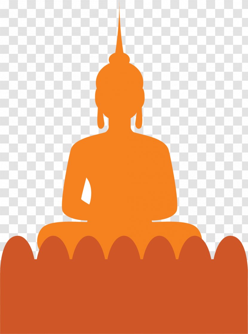 Thailand Computer File - Orange - Buddha Transparent PNG