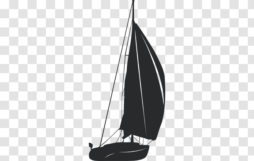 Sailboat Sailing Ship Silhouette - Sail Transparent PNG