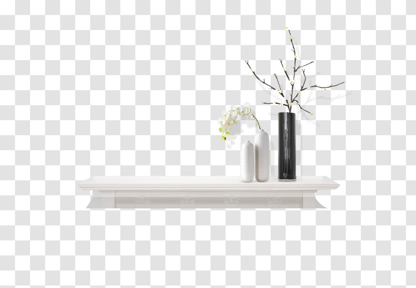Table Vase Flower - White Transparent PNG
