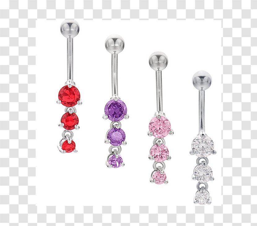 Earring Navel Piercing Body Jewellery - Fashion Accessory - Barbell Transparent PNG