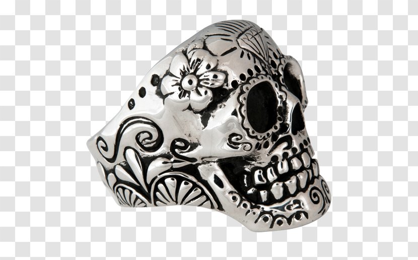 Skull Calavera Silver Headgear Jewellery Transparent PNG