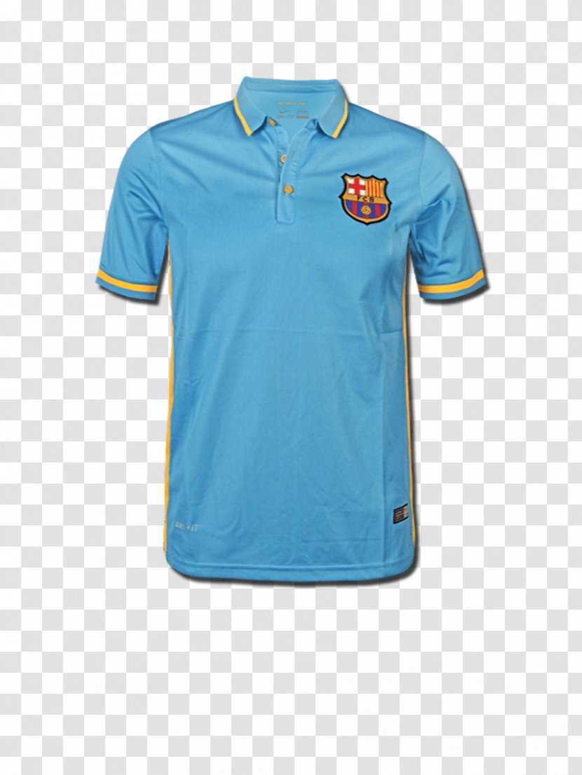 T-shirt FC Barcelona Polo Shirt Blue Jersey - Azure - JERSEY Transparent PNG