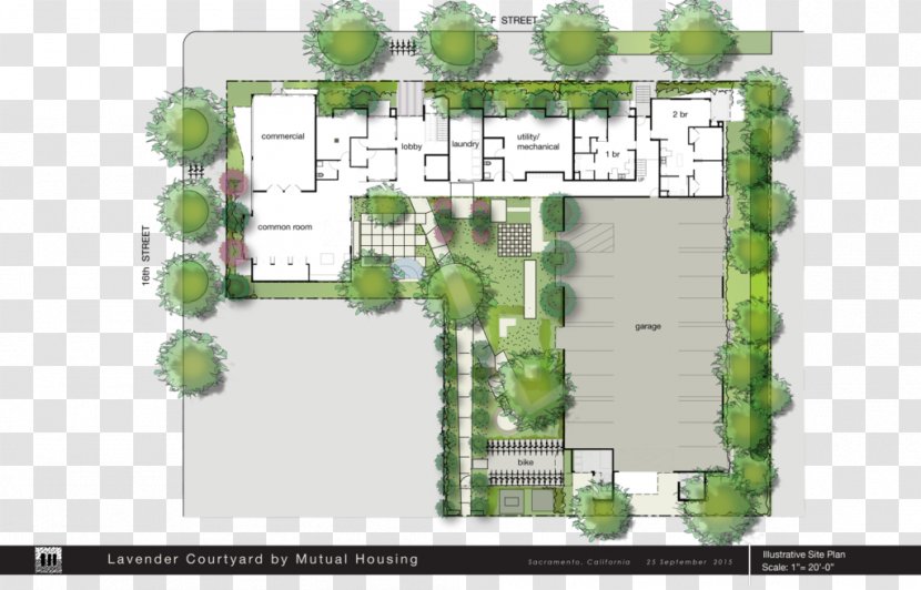 Mogavero Architects Courtyard Site Plan Floor - Architecture - Design Transparent PNG
